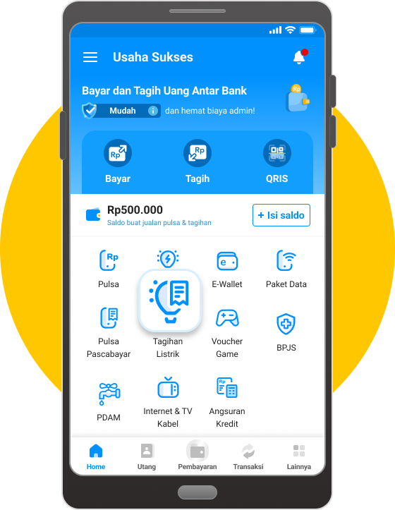 Klik Menu Token Listrik