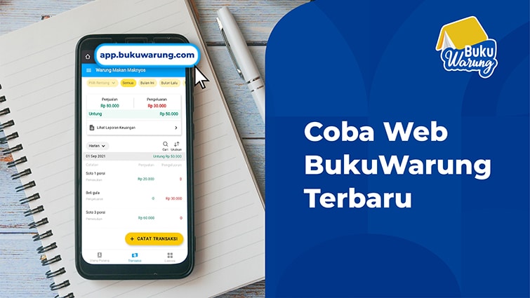 web pembukuan keuangan bukuwarung terbaru