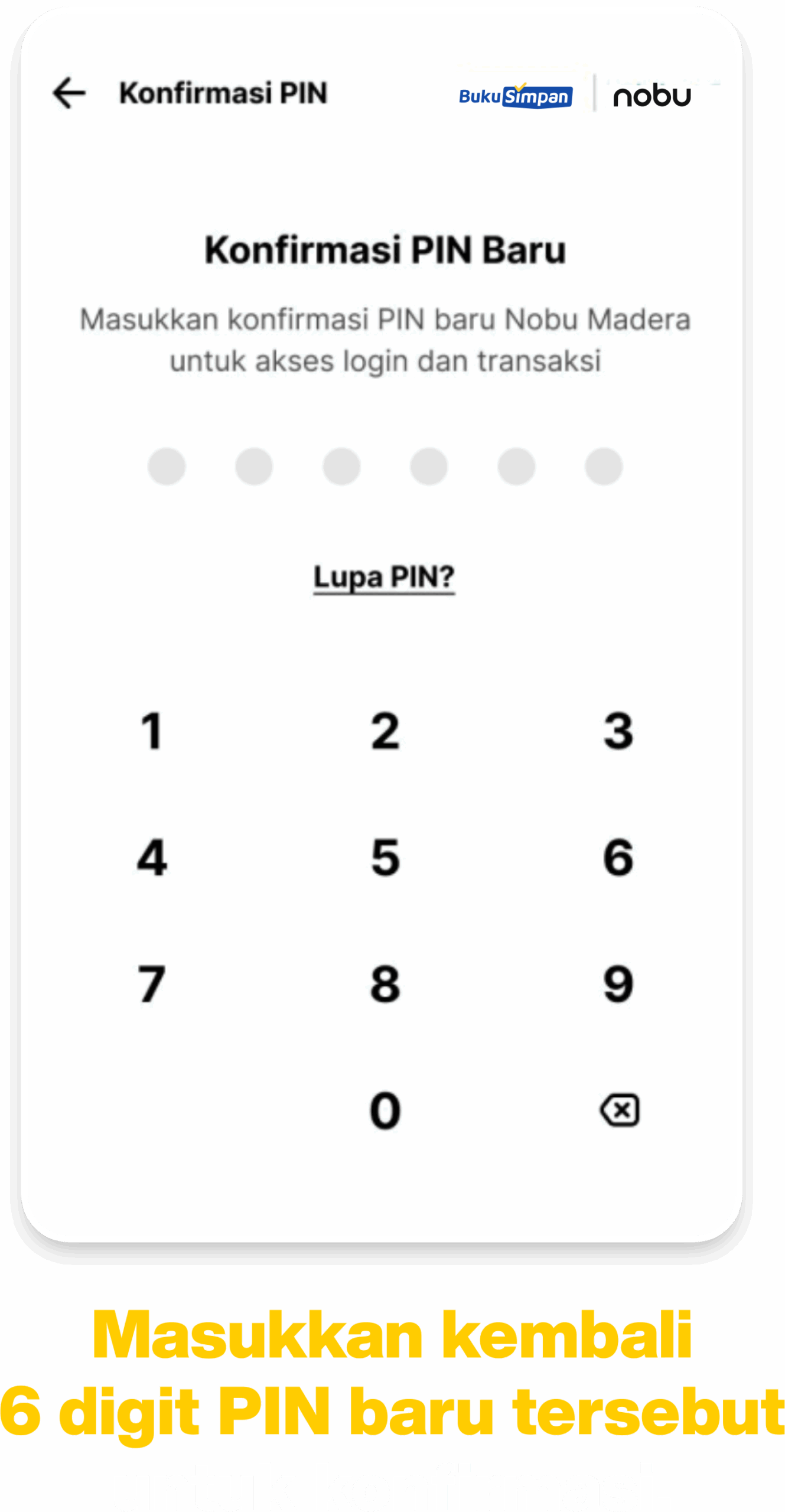 6 - Cara Ubah Pin Kartu Debit Virtual BukuSimpan