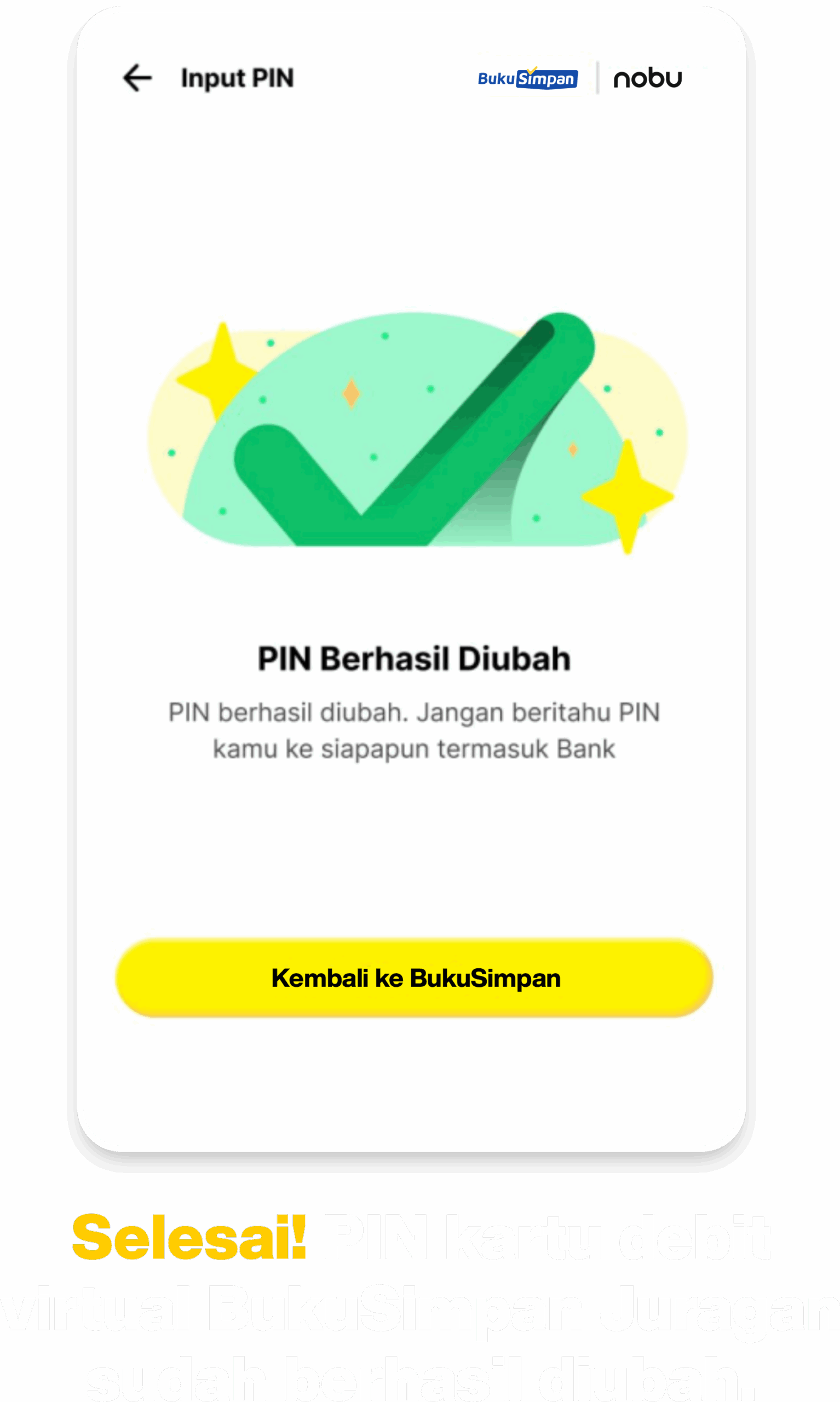 7 - Cara Ubah Pin Kartu Debit Virtual BukuSimpan