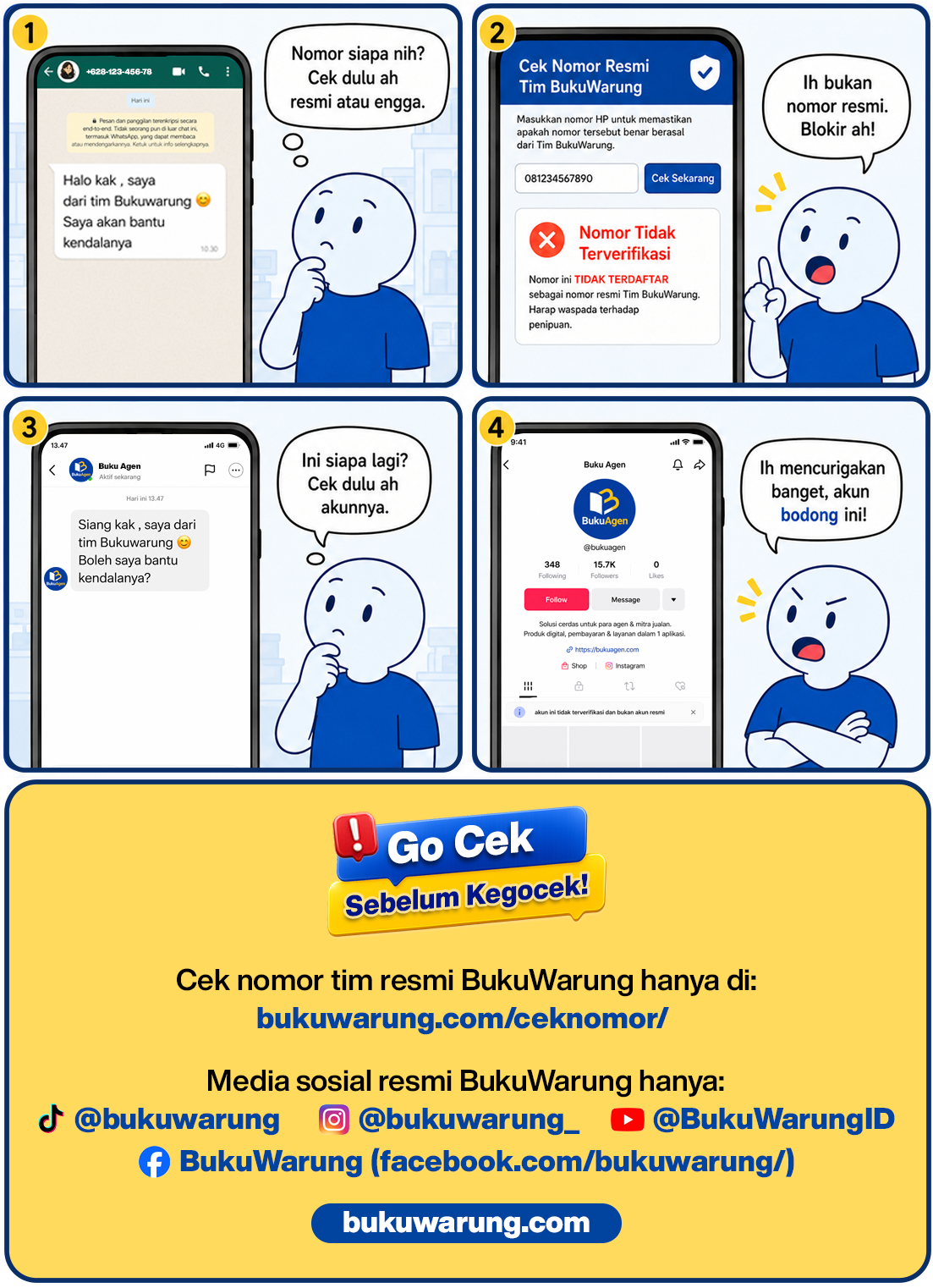 1. Modus TuTi Ngaku-Ngaku Jadi Tim BukuWarung