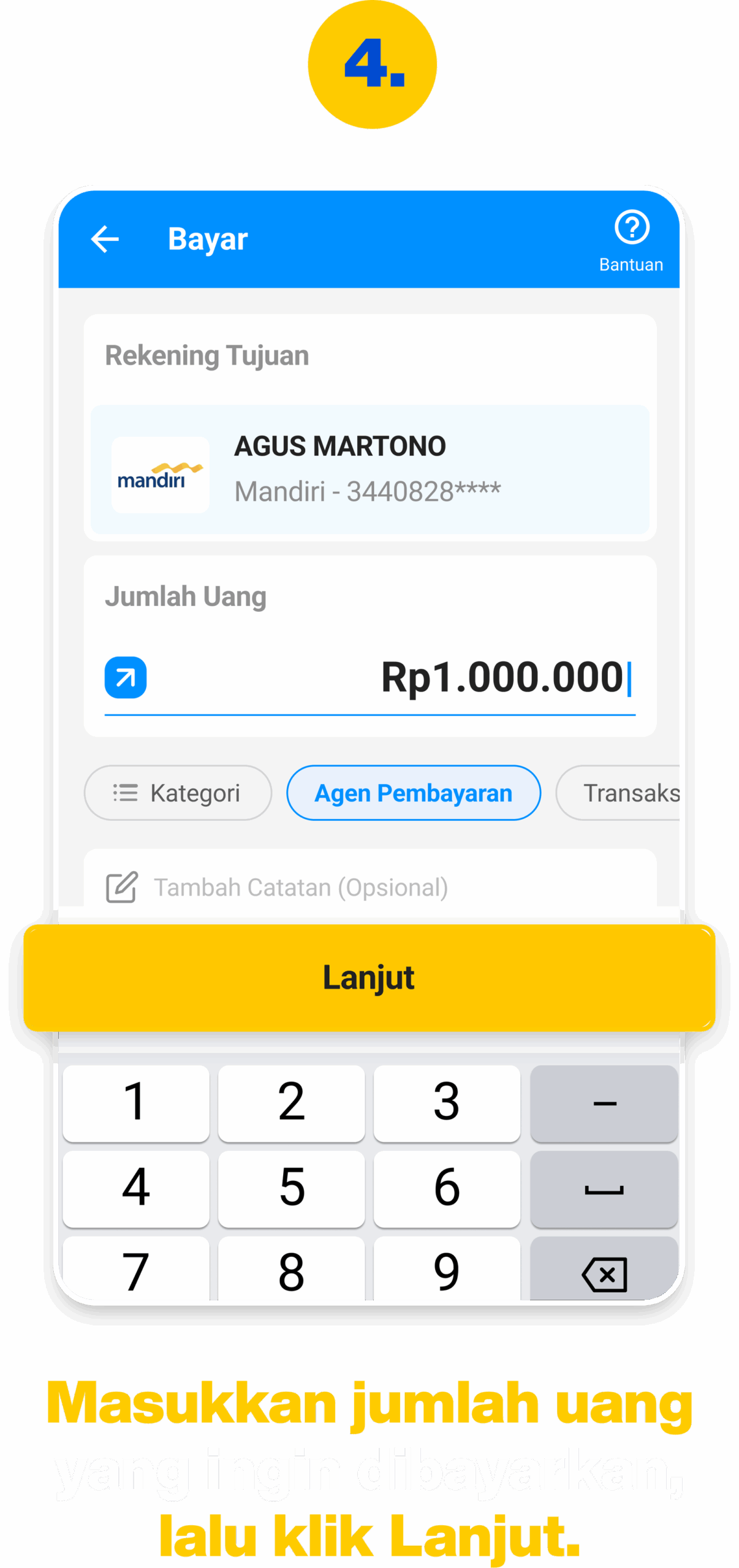 4 - Cara Pakai Fitur Bayar via BukuSimpan