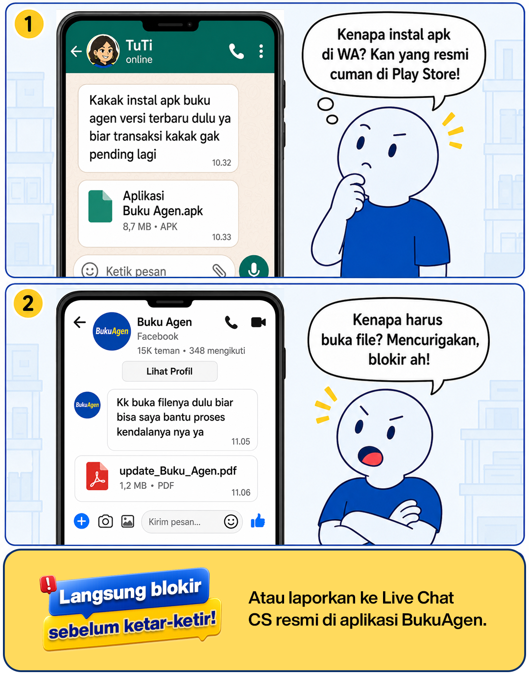 4. Modus TuTi Minta Instal Apk & Buka File