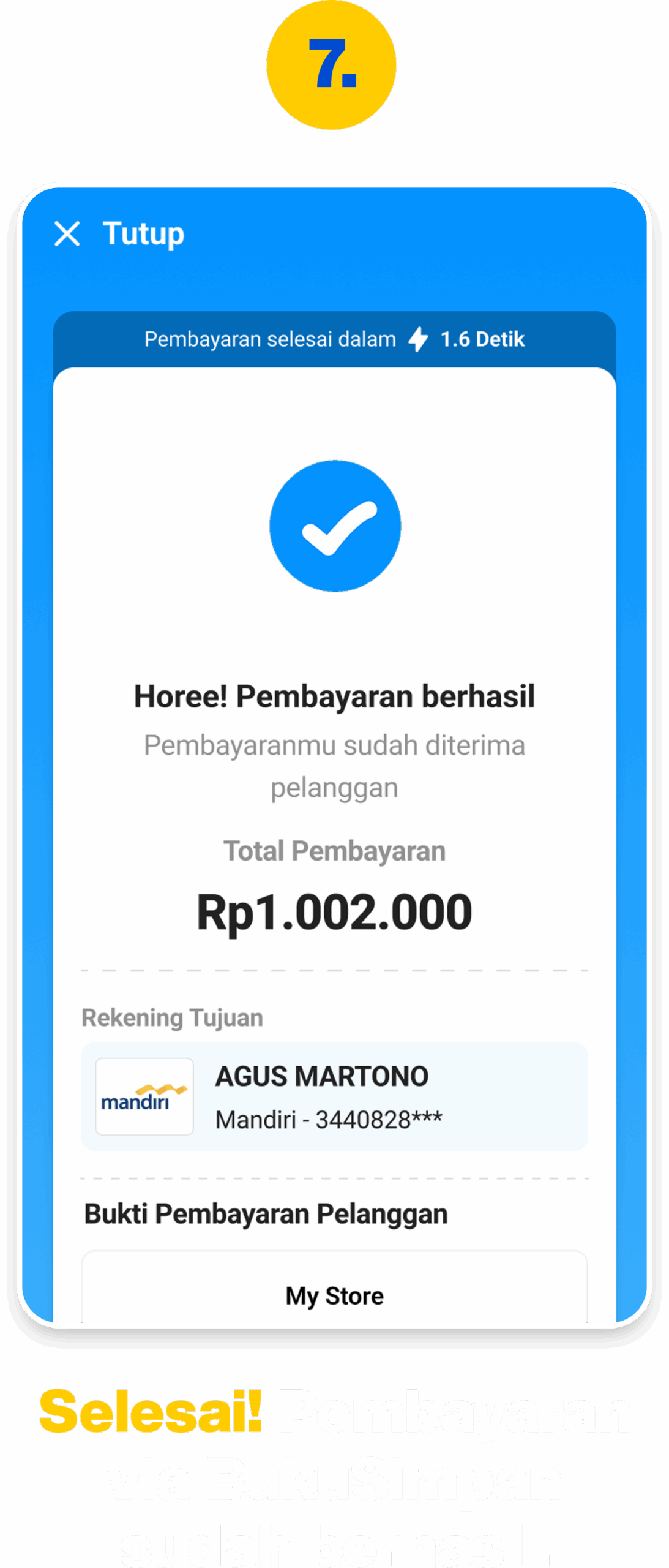 7 - Cara Pakai Fitur Bayar via BukuSimpan
